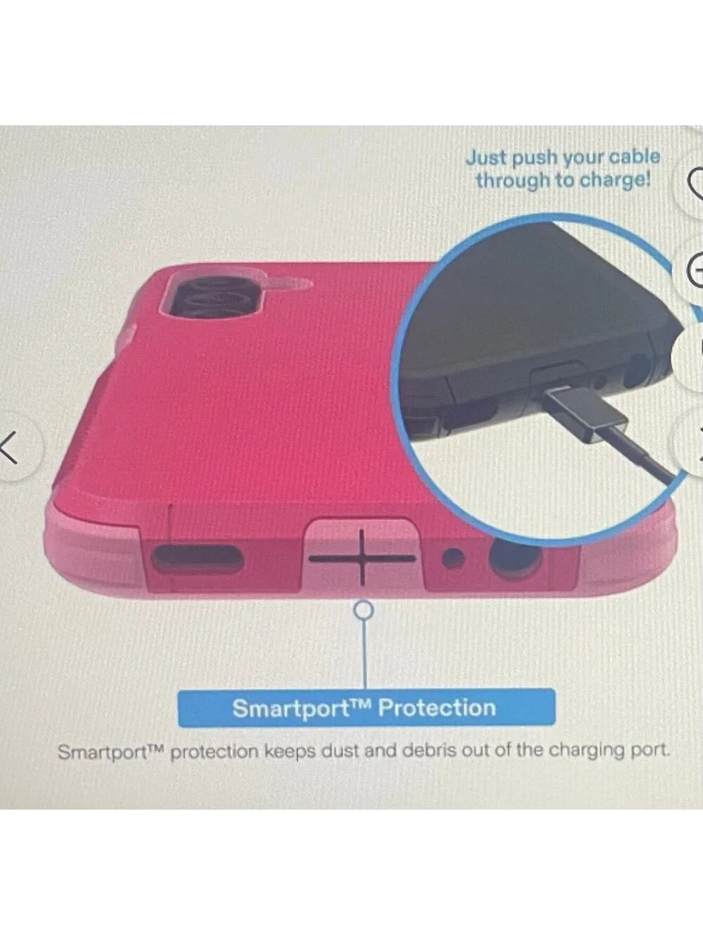 Onn Slim Rugged Case for Samsung Galaxy A15 5G Pink